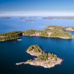 フィンランド多島海域の風景　フィンランドの夏の風景
