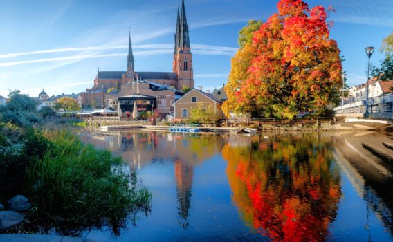 秋のウプサラ　スウェーデンの風景