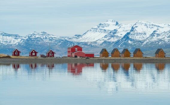 アイスランド東部の風景　アイスランドの風景