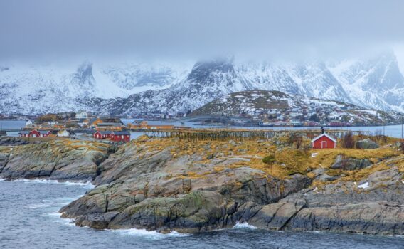 ロフォーテン諸島　冬のノルウェーの絶景