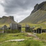 ヴァイキングの集落　アイスランドの風景