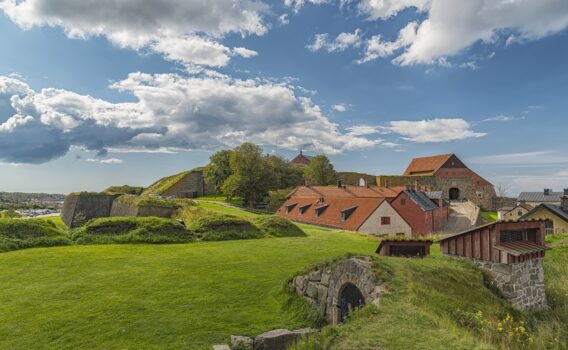 ヴァールベリの要塞　スウェーデンの風景