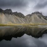 ヴェストラホルン山　アイスランドの風景
