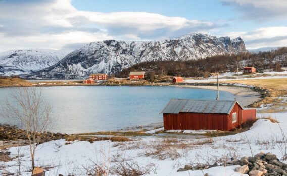 ハーシュタの風景　ノルウェーの風景