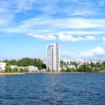 エスポー キヴェンラーティとフィンランド湾の眺め　フィンランドの風景