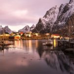朝のロフォーテン諸島 ノルウェーの風景