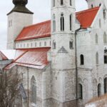 冬のゴットランド島ヴィスビューの風景 スウェーデンの風景
