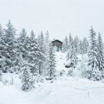 冬のクーサモ 　ルカの風景　フィンランドの冬の風景
