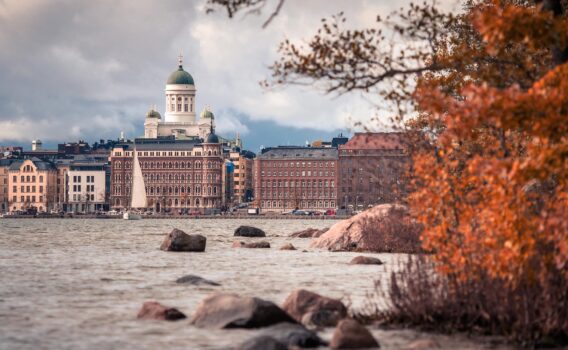ヘルシンキの秋の風景　フィンランドの風景