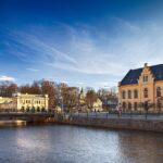 ウプサラの風景　スウェーデンの風景