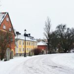 ウプサラの冬の風景　スウェーデンの風景