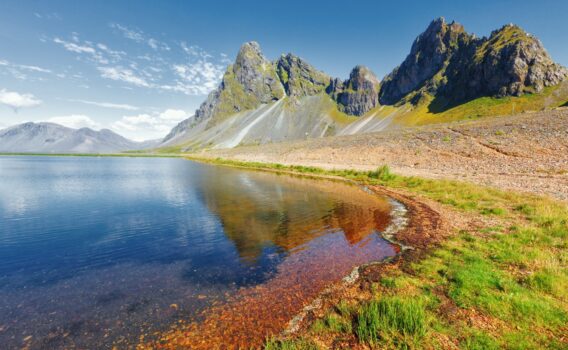 アイスランドの東海岸の風景 　アイスランドの風景