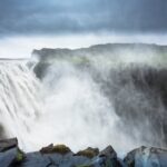 デティフォスの風景　アイスランドの風景