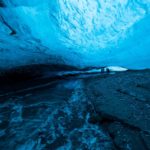 氷の洞窟　アイスランドの風景