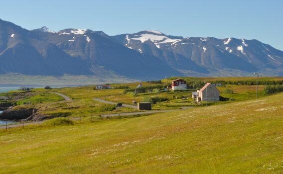 アイスランドの島「リーゼィ島」の風景　アイスランドの風景