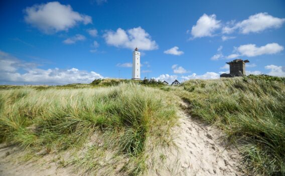 ブラーバンド　灯台のある風景　デンマークの風景