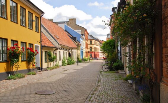 マルメの家並み　スウェーデンの風景