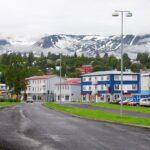 アークレイリの町並み　アイスランドの風景