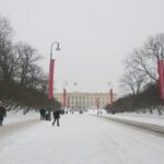 冬のオスロの風景　ノルウェーの冬の風景