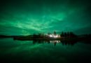 アイスランドの夜の風景